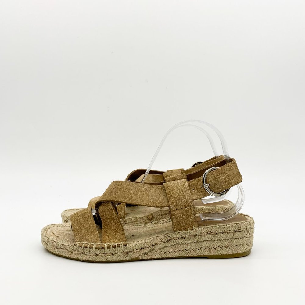 VIA SPIGA Gia Suede Espadrille Sandals Desert - Picture 5 of 9